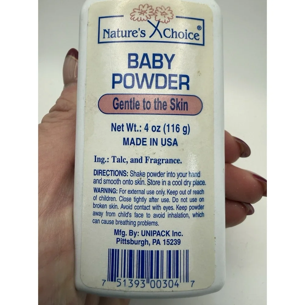 Natures Choice‎ Baby Powder with Talc 4oz Travel Mini Size Gentle To The Skin
